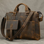 Leather Doctors Briefcase Hand Bag Shoulder Bag