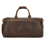 Leather Travel Garment Folding Suit Cover Duffle Bag with Shoe Pocket