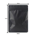 4Mylar Bags Double-Sided Plastic Resealable Aluminum Foil Ziplock Food Waterproof Flat Bottom Bags 100pcs