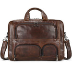 Big Briefcase Doctors Bag Business Office Bag Genuine Real Leather Laptop Briefcase