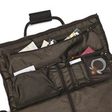 Leather Travel Garment Folding Suit Cover Duffle Bag with Shoe Pocket