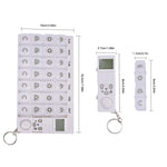 7 Days & 28 Grids Medicine Pill Case with LED Timer Reminder