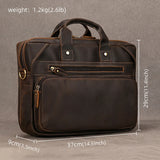 Vintage Leather Doctors Briefcase Laptop Messenger Shoulder Bag