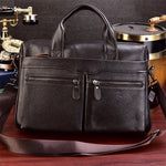 Doctors Briefcase Business and Office Laptop Bag Genuine Leather