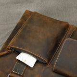 Vintage Leather Doctors Briefcase Laptop Messenger Shoulder Bag