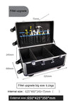 Medical Equipment Case Doctors Bag Large Aluminium Trolley Box with Wheels