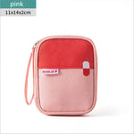 Multifunctional Medicine First Aid Emergency Bag Pink Small