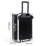 Medical Equipment Case Doctors Bag Large Aluminium Trolley Box with Wheels