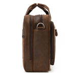 Big Briefcase Doctors Bag Business Office Bag Genuine Real Leather Laptop Briefcase