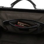 Doctors Bag Genuine Leather Travel Bag with Metal Buckle Anti-theft Designer Bag