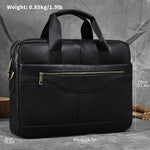 Doctors Briefcase Business and Office Laptop Bag Genuine Leather