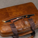 Doctors Briefcase Business and Office Laptop Bag Genuine Leather