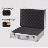 Medical Equipment Case Doctors Bag Portable Aluminium Tool Box with Lining Sponge