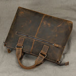 Vintage Leather Doctors Briefcase Laptop Messenger Shoulder Bag