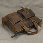 Vintage Leather Doctors Briefcase Laptop Messenger Shoulder Bag