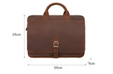 Handmade Pure Leather Men Doctors Briefcase Business Bag