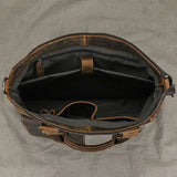 Vintage Leather Doctors Briefcase Laptop Messenger Shoulder Bag