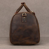 Doctors Bag Business Travel Designer Vintage Duffle Handbag Dark Brown