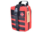 Tactical First Aid Kit Waist Emergency IFAK Bag (Waterproof) Red