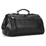 Doctors Bag Genuine Leather Travel Bag with Metal Buckle Anti-theft Designer Bag