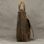 Vintage Leather Doctors Briefcase Laptop Messenger Shoulder Bag