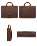 Handmade Pure Leather Men Doctors Briefcase Business Bag