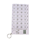 7 Days & 28 Grids Medicine Pill Case with LED Timer Reminder