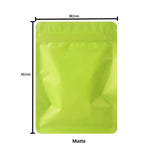 Mylar Bags Double-Sided Plastic Resealable Aluminum Foil Ziplock Food Waterproof Flat Bottom Bags 100pcs