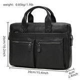 Doctors Briefcase Business and Office Laptop Bag Genuine Leather