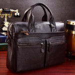 Doctors Briefcase Business and Office Laptop Bag Genuine Leather