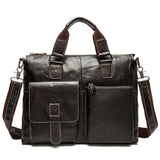 Leather Doctors Briefcase Hand Bag Shoulder Bag