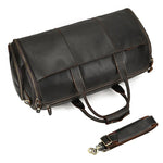 Leather Travel Garment Folding Suit Cover Duffle Bag with Shoe Pocket