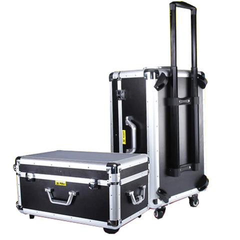 Medical Equipment Case Doctors Bag Large Aluminium Trolley Box with Wheels