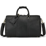 Doctors Bag Business Travel Designer Vintage Duffle Handbag Black