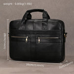 Doctors Briefcase Business and Office Laptop Bag Genuine Leather