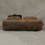 Vintage Leather Doctors Briefcase Laptop Messenger Shoulder Bag