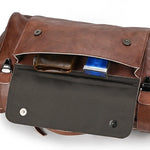 Doctors Bag Genuine Leather Travel Bag with Metal Buckle Anti-theft Designer Bag