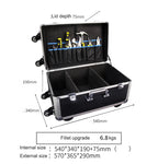 Medical Equipment Case Doctors Bag Large Aluminium Trolley Box with Wheels