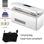 Portable Cooler Refrigerator Case 2-8 Degrees for Home and Travel