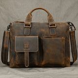 Vintage Leather Doctors Briefcase Laptop Messenger Shoulder Bag