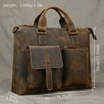 Leather Doctors Briefcase Hand Bag Shoulder Bag