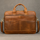 Doctors Bag Genuine Leather Laptop Bag Briefcase