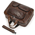 Big Briefcase Doctors Bag Business Office Bag Genuine Real Leather Laptop Briefcase