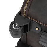 Leather Travel Garment Folding Suit Cover Duffle Bag with Shoe Pocket