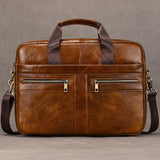 Doctors Briefcase Business and Office Laptop Bag Genuine Leather