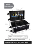 Medical Equipment Case Doctors Bag Large Aluminium Trolley Box with Wheels