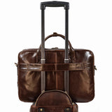 Doctors Briefcase Business and Office Laptop Bag Genuine Leather