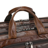 Big Briefcase Doctors Bag Business Office Bag Genuine Real Leather Laptop Briefcase