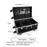 Medical Equipment Case Doctors Bag Large Aluminium Trolley Box with Wheels