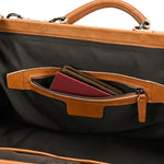 Doctors Bag Genuine Leather Travel Bag with Metal Buckle Anti-theft Designer Bag